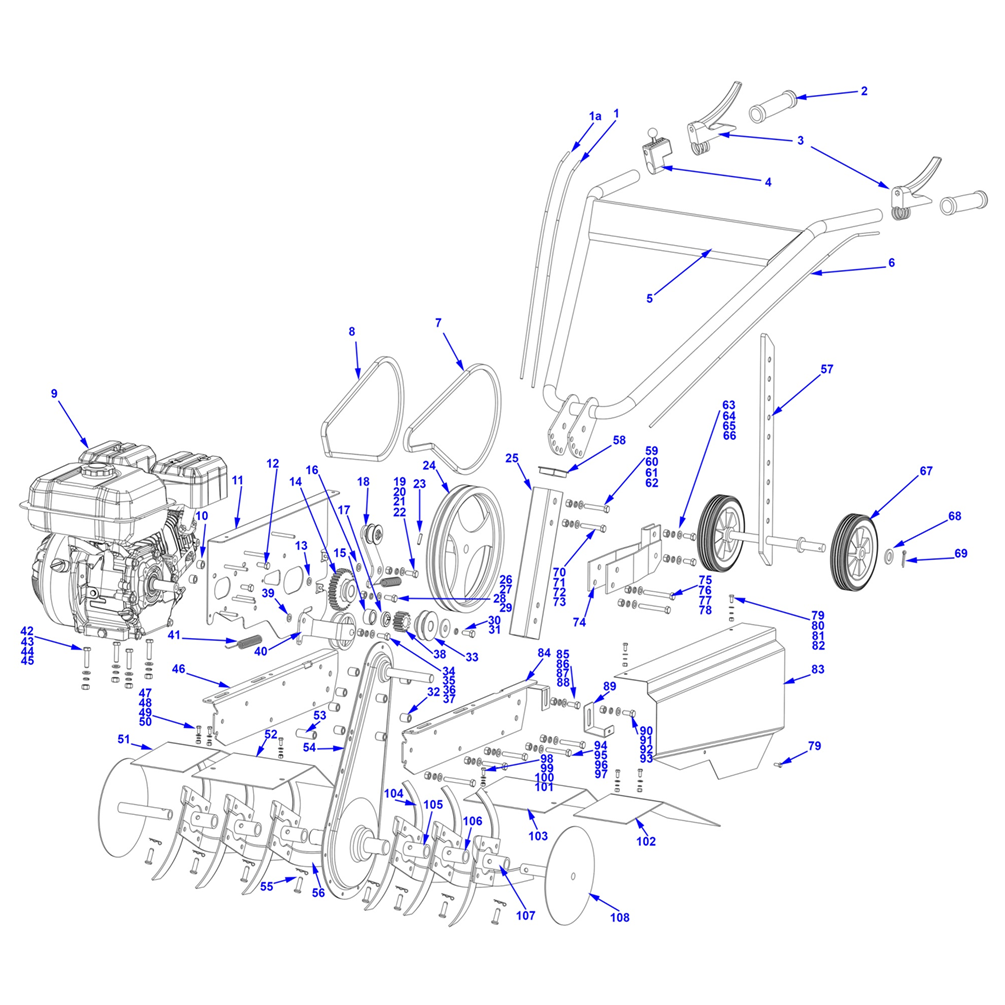 Культиватор бензиновый МКТ-170