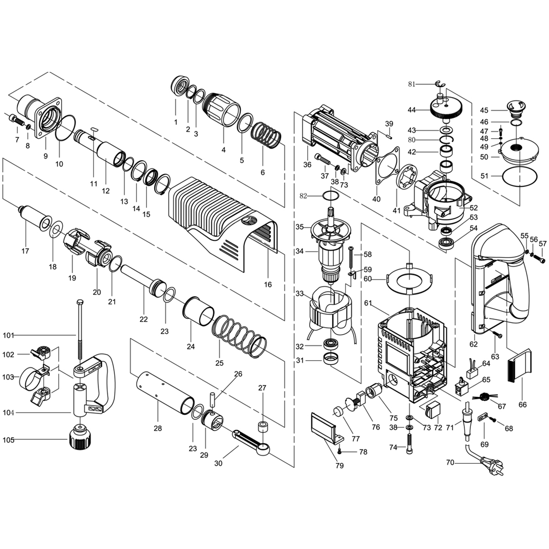Молоток отбойный ЗМ-1500ЭК